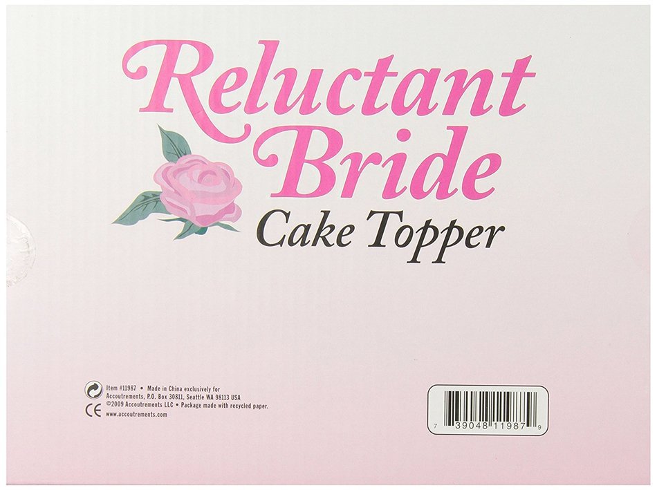 Accoutrements Reluctant Bride Cake Topper N2