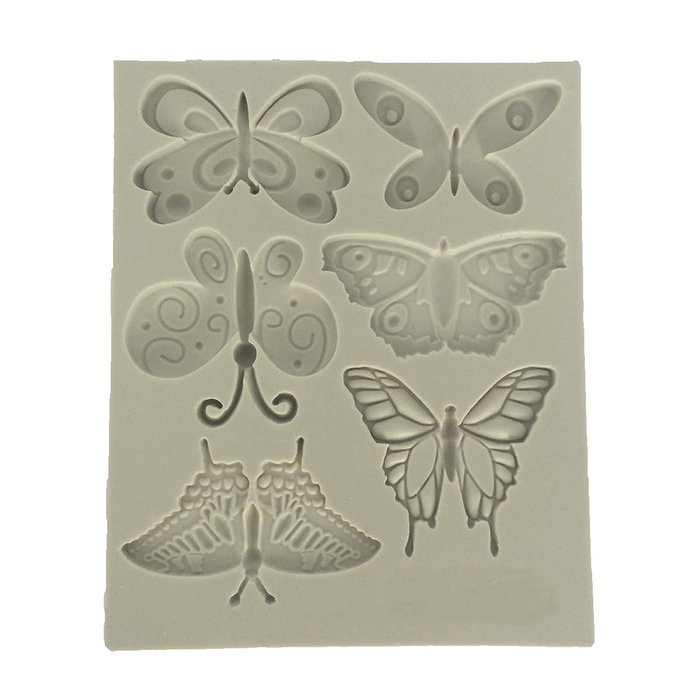 Butterflies Silicone Candy Mold for Cake Decoration, Cupcake Decorate, Polymer Clay, Crafting, Resin Epoxy, Jewelry...