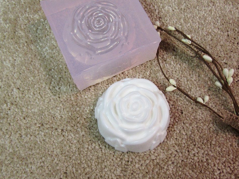 Large Rose Soap Mold Soft Silicone Mold for Soap, Clay, etc N2