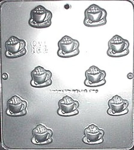 Coffee Cup and Saucer Drop Chocolate Candy Mold Candy Making 168