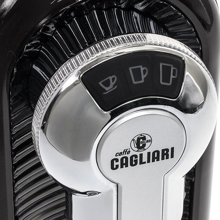 Caffe Cagliari Carina (Nespresso Capsule Compatible) With Milk Frother (Black) N5
