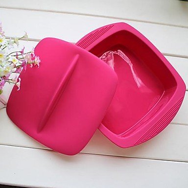 Y&XL&H Cubic Bowl for Baking, Storage or Outdoor Camping, Food Safe Silicone Material, Random Color N2