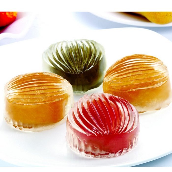 Benran Traditional Mid-autumn Festival DIY Decoration Hand Press Moon Cake Cutter Mold Set (Circular Flower Stamp... N10