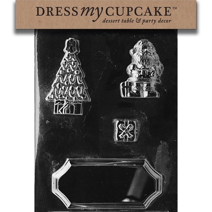 Dress My Cupcake DMCC197 Chocolate Candy Mold, Bow Package, Christmas N87