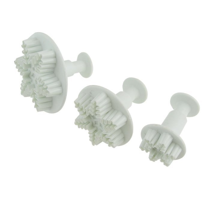 eFuture(TM) Sugarcraft Cake Decorating Fondant Embossing Tool Spring Heart-shaped Mold Heart Plunger Cutter-1...
