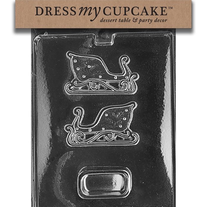 Dress My Cupcake DMCC197 Chocolate Candy Mold, Bow Package, Christmas N98