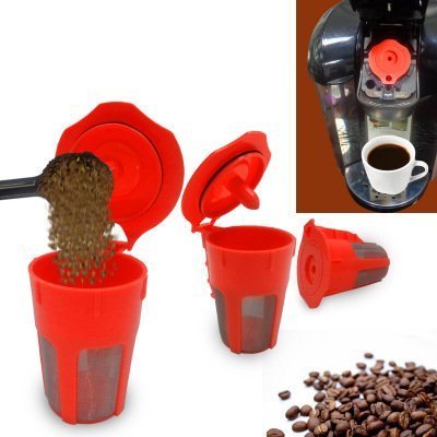 Siasky Kitchen Reusable K Carafe Cups - Refillable K Cup Coffee Filter Bundle Rust Resistant for Keurig 2.0 K200... N3
