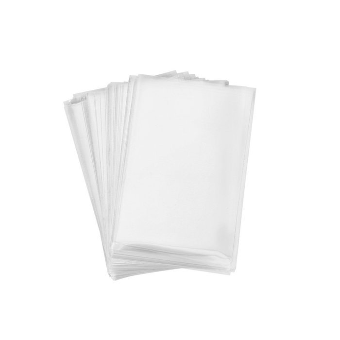 200 Clear Treat Bags 6x9 with 4" Twist Ties 6 Mix Colors - Thick OPP Plastic Bags for Wedding Cookie Birthday... N4