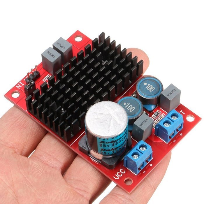 Qianson DC 12V-24V TPA3116 100W Mono Channel Digital Power Audio Amplifier Board BTL Output N4