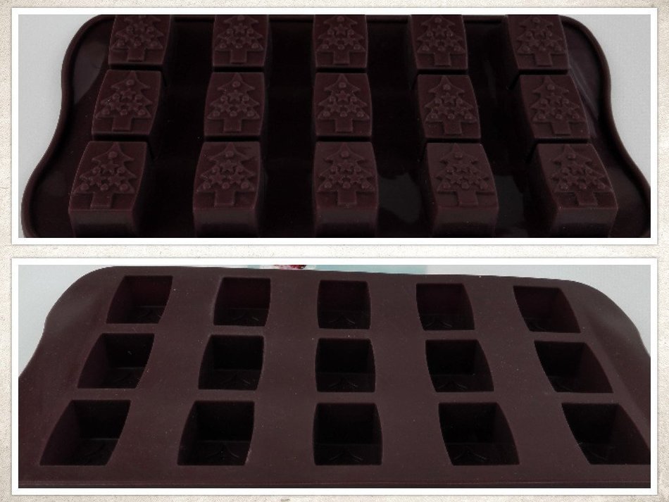 Decorated Evergreen Christmas Tree Non-stick Hot Cold - Freezing Baking Soft Silicone Ice Mold Tray for Chocolate... N7