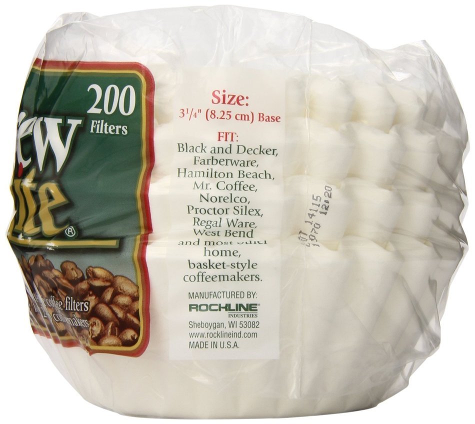 Classic Coffee Concepts Filters for 12-Cup Drip Coffee Makers, 200 Filters/Pack N2