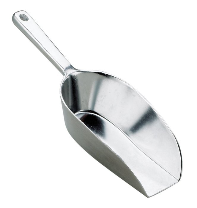 HIC Flat Bottom Multi-Purpose Food and Utility Scoop, Commercial-Grade Anodized Cast Aluminum, 4.5-Inches, 100... N6
