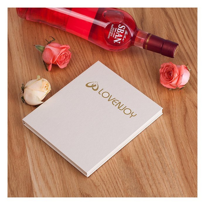 LOVENJOY with Gift Box LOVE Monogram Wedding Engagement Cake Topper Rustic Wood (5.9-inch) N3