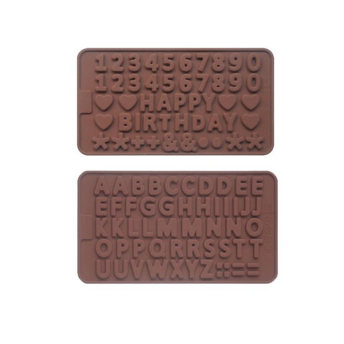 Ebake Alphabet Number and Symbol Silicone Mold for Chocolate, Jelly, Candy, Ice Cubes and Fondant Cake Decoration... N4