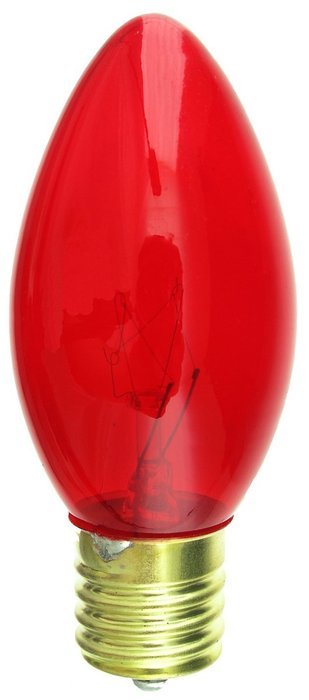 7 Watt C9 Transparent Outdoor Patio Party Christmas Novelty Replacement Bulbs, 25 Pack (Green) N9