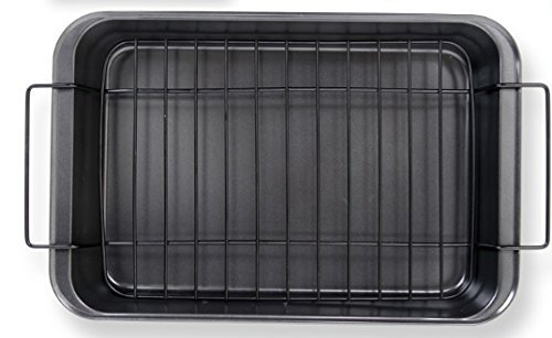 Gibson Home 108157.04 Reilly 4 Piece Non-Stick Roaster Set, Black N2