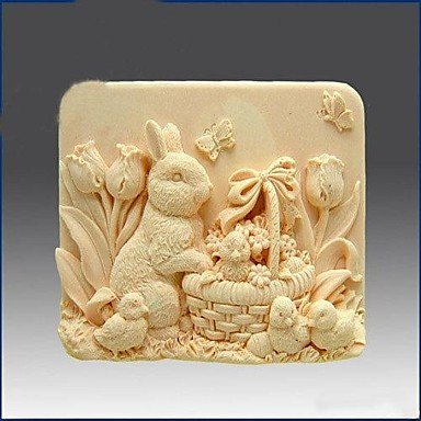 Y&XL&H Rabbit Shaped Bake Mold, W8.1cm x L5.6cm x H3.3cm