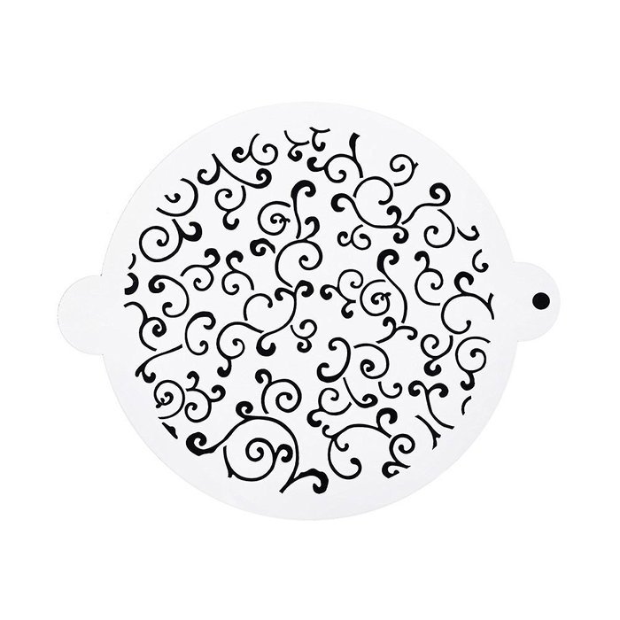 DECORA 16 Pieces Cake Cappuccino Coffee Barista Stencils Templates Strew Pad N48