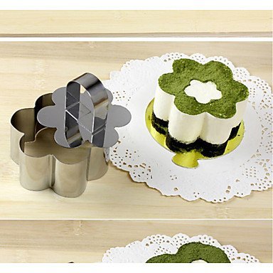 Y&XL&H Flower Shape Stainless Steel Cutter, Small Mousse Ring, Tiramisu, Cheese Cake Cutter Mould Tool