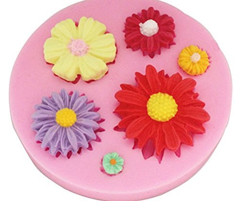 3d Flower Fondant Cake Diy Mold Silicone Mould Sugarcraft Baking Decorating Tool N3 Free Image 