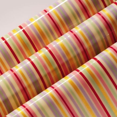 Chocolate Transfer Sheet: Thin Stripes, 15 Sheets N21
