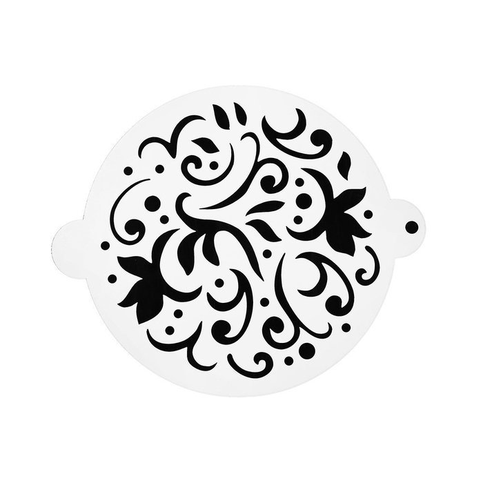 DECORA 16 Pieces Cake Cappuccino Coffee Barista Stencils Templates Strew Pad N56