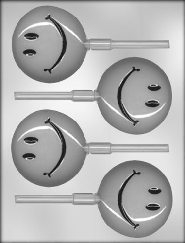 CK Products 3" Smiley Face Sucker Choc Mold