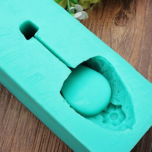 Bluelover 3D Silicone High Heel Mold Fondant Cake Lady Shoe Mold N8