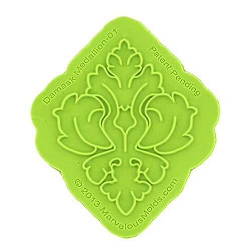 Damask Medallion Onlay Mold by Marvelous Molds