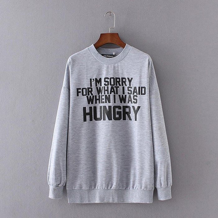 Pullover Tops,Morecome Women Ladies Letter Print Long Sleeve Sweatshirt Loose Blouse N33