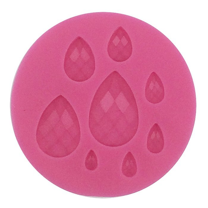 Funshowcase Assorted Cabochon Gemstone Pastry Silicone Mold for Cake Decoration, Cupcake Topper, Polymer Clay,... N3