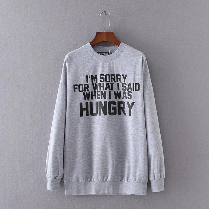 Pullover Tops,Morecome Women Ladies Letter Print Long Sleeve Sweatshirt Loose Blouse N36