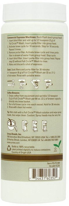 Urnex Full Circle Coffee Equipment Wash 17.6 oz. N4