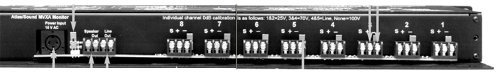 Atlas MVXA-2016 Rack Mount Monitor Panel, 16 Channels, 1 RU LED Bar Graph Display, 15 VAC Power