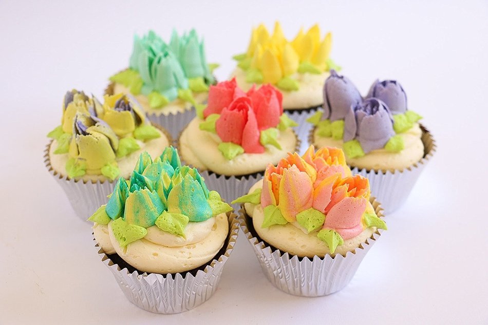 29 Pcs. Russian Piping Tips Professional Cake Decorating Icing Set with Quality Stainless Steel Nozzles by Kitchen... N3