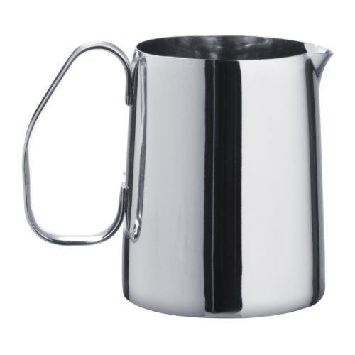 Ikea Milk Frother and 17 Ounce Milk-frothing Jug, Stainless Steel N2