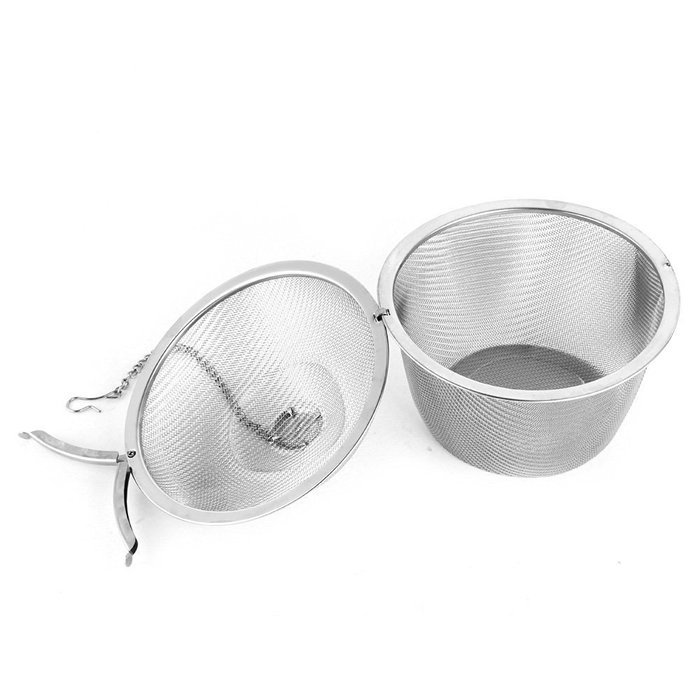 Vivian Extra Large Stainless Steel Twist Lock Mesh Tea Ball Tea Strainer Filter Spice Infuser 11cm/4.3 inch Pack... N4