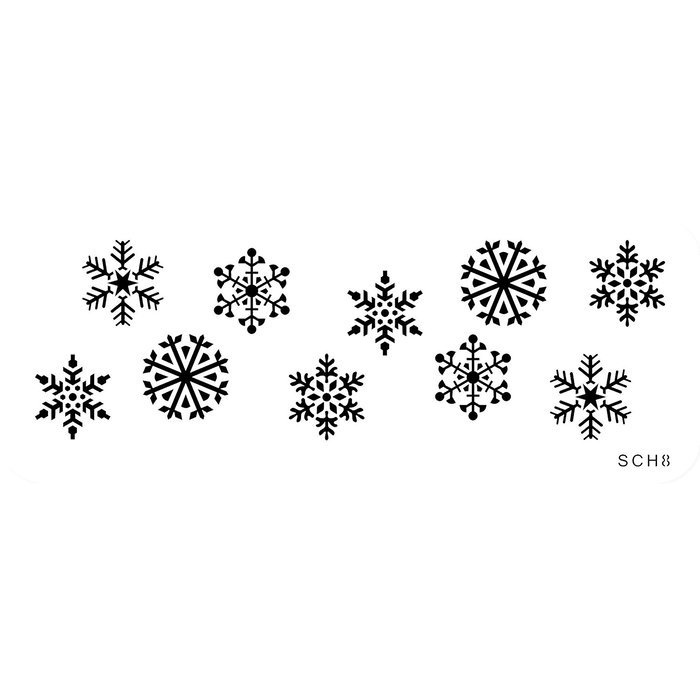 JEM Cutters Stencil - Snowflakes N2