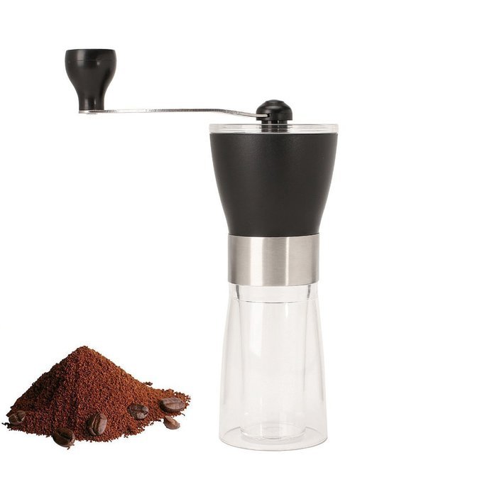 J&P Home Portable Manual Coffee Grinder with Ceramic Burr, Capacity 37g/1.3 oz N7