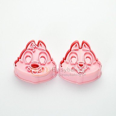 Sher Cute Cartoon Animal 3D Chipmunks Cookie Cutters and Stamps