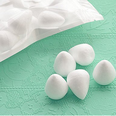 Sher Sugar Fondant Flowers Die Tools Accessories Oval Foam Flower Shape Cake Decorating,Set of 20 N2