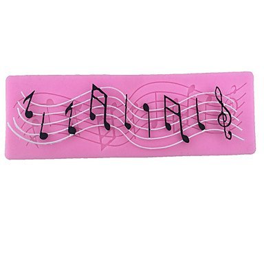 Sher Musical note Shaped Silicone Fondant Cake Cake Chocolate Silicone Molds,Decoration Tools Bakeware