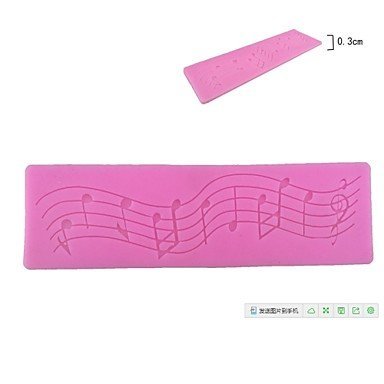 Sher Musical note Shaped Silicone Fondant Cake Cake Chocolate Silicone Molds,Decoration Tools Bakeware N2
