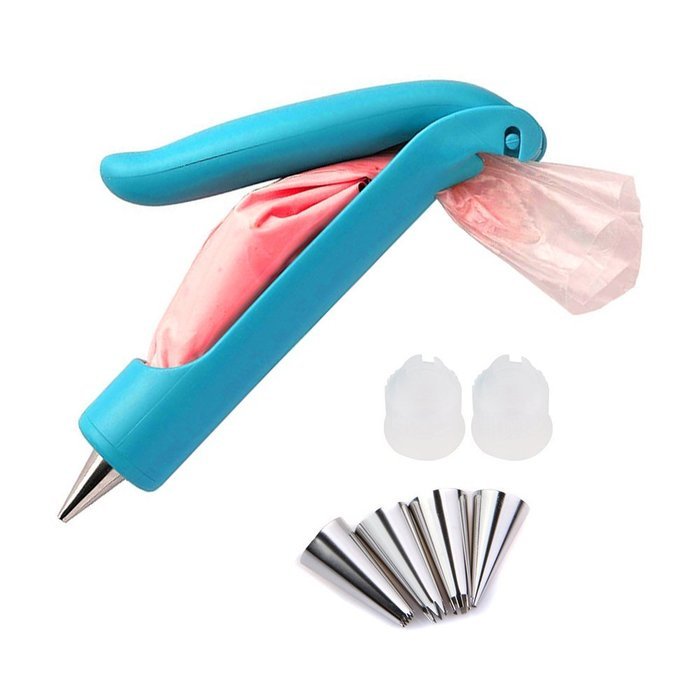 Yakamoz Pastry DIY Cake Decorating Pen Icing Piping Tips Nozzles Bag Sugar Craft Fondant Cake Deco Tool Kit N5