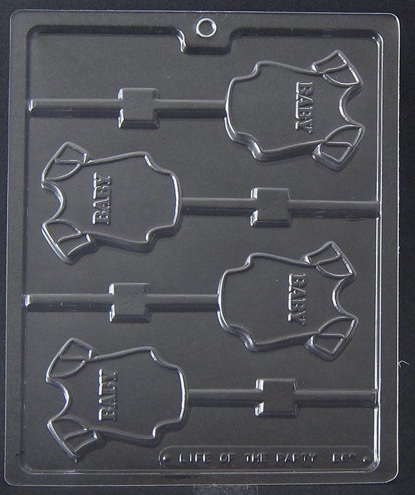 1 X BABY ONESIE LOLLIPOP CHOCOLATE CANDY MOLD