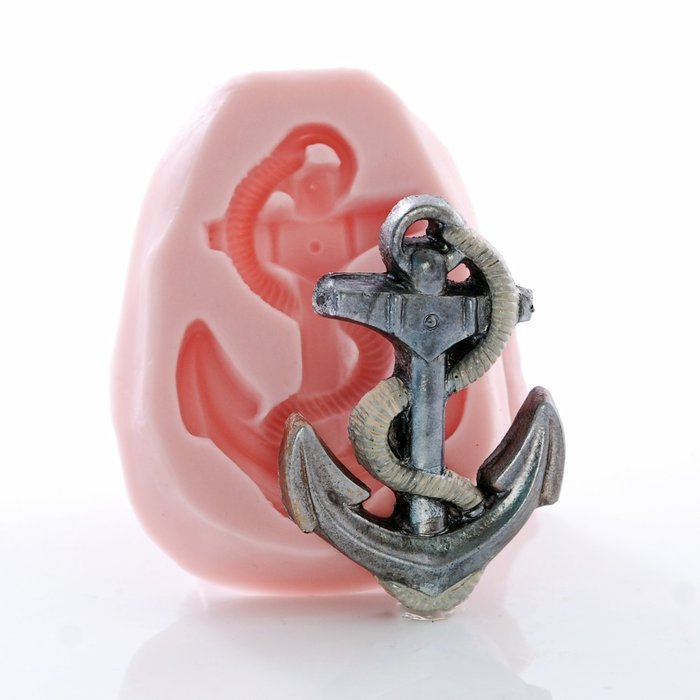 Ship's Anchor Silicone Mold Food Safe Fondant, Chocolate, Candy, Resin, Polymer Clay, Jewelry, Craft Mold N3