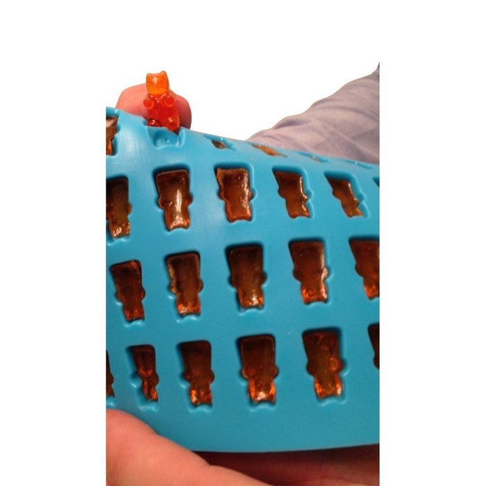 2 PACK Of 50 Gummy Bear Mold - Make Candy Molds, Chocolate Molds & So Much More - Silicone Tray Can Hold Up To... N2