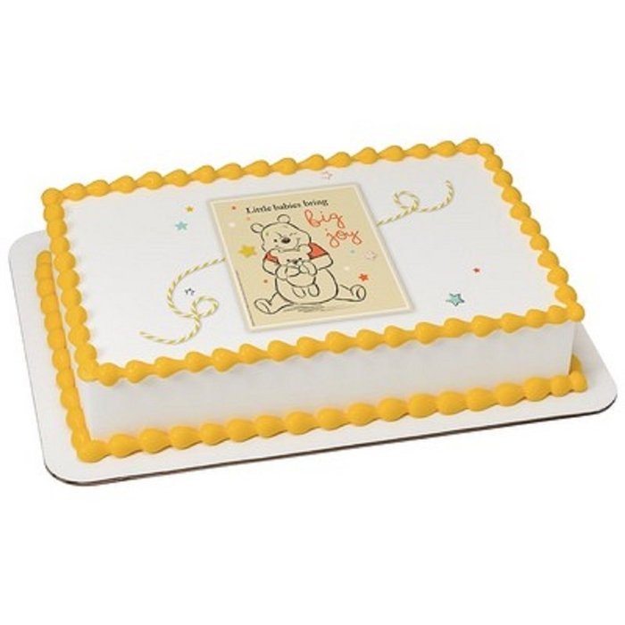 Whimsical Practicality Winnie the Pooh Big Joy Edible Icing Image for 1/4 Sheet Cake