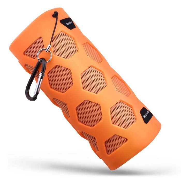 Outdoor Speakers Wireless with Portable Charger Function for Cell Phone and More (Orange) N2