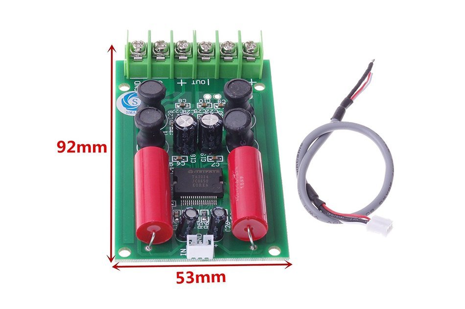 SMAKN&reg; Fully Finished Tested PCB Power Amplifier Board 12V 2x15W MKll TA2024 N7